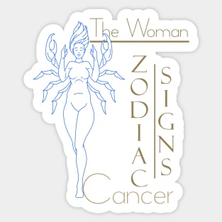 The women Cancer-Zodiac signs-Zodiac Sticker